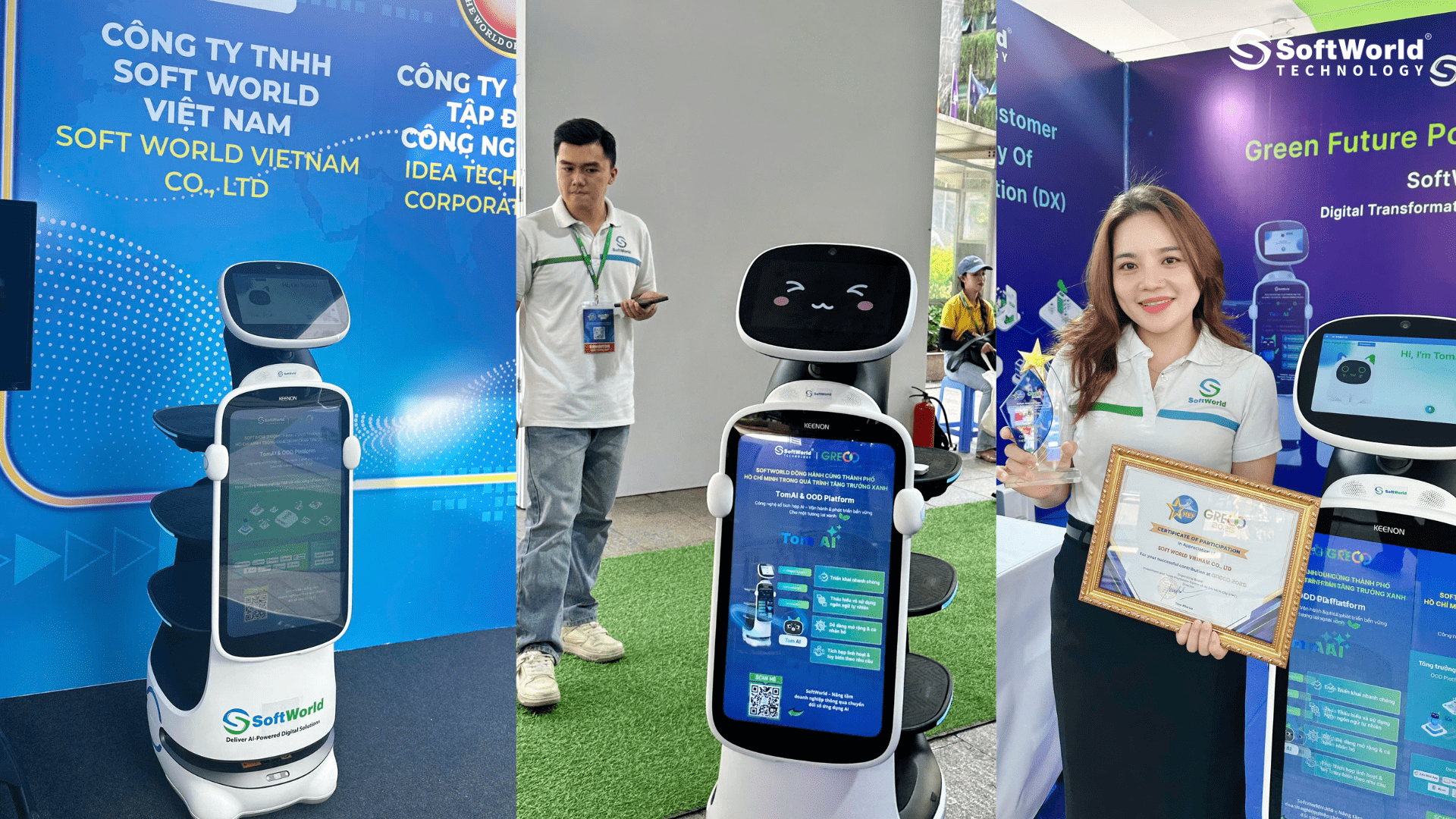 SoftWorld mang TomAI Robotics triển lãm