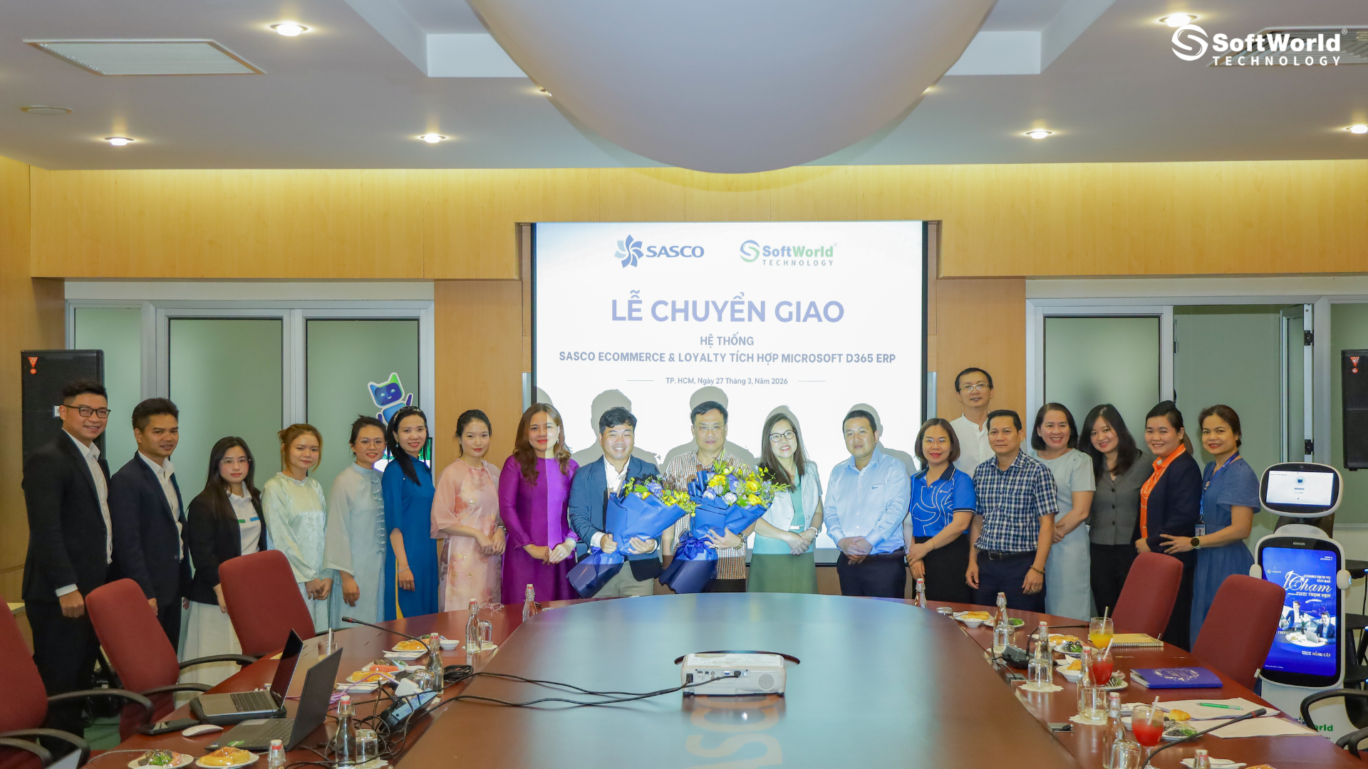 Buổi lễ là dấu mốc mở ra chương mới của hợp tác chiến lược giữa SASCO và SoftWorld 