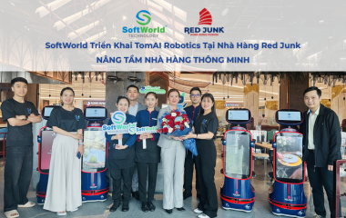 SoftWorld triển khai TomAI Robotics tại Red Junk – Trải nghiệm nhà hàng thông minh